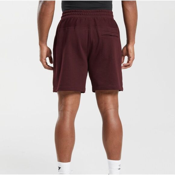 Gymshark Rest Day‎ Essentials Shorts Size Small Rich Maroon NWT in Packaging - Picture 2 of 8